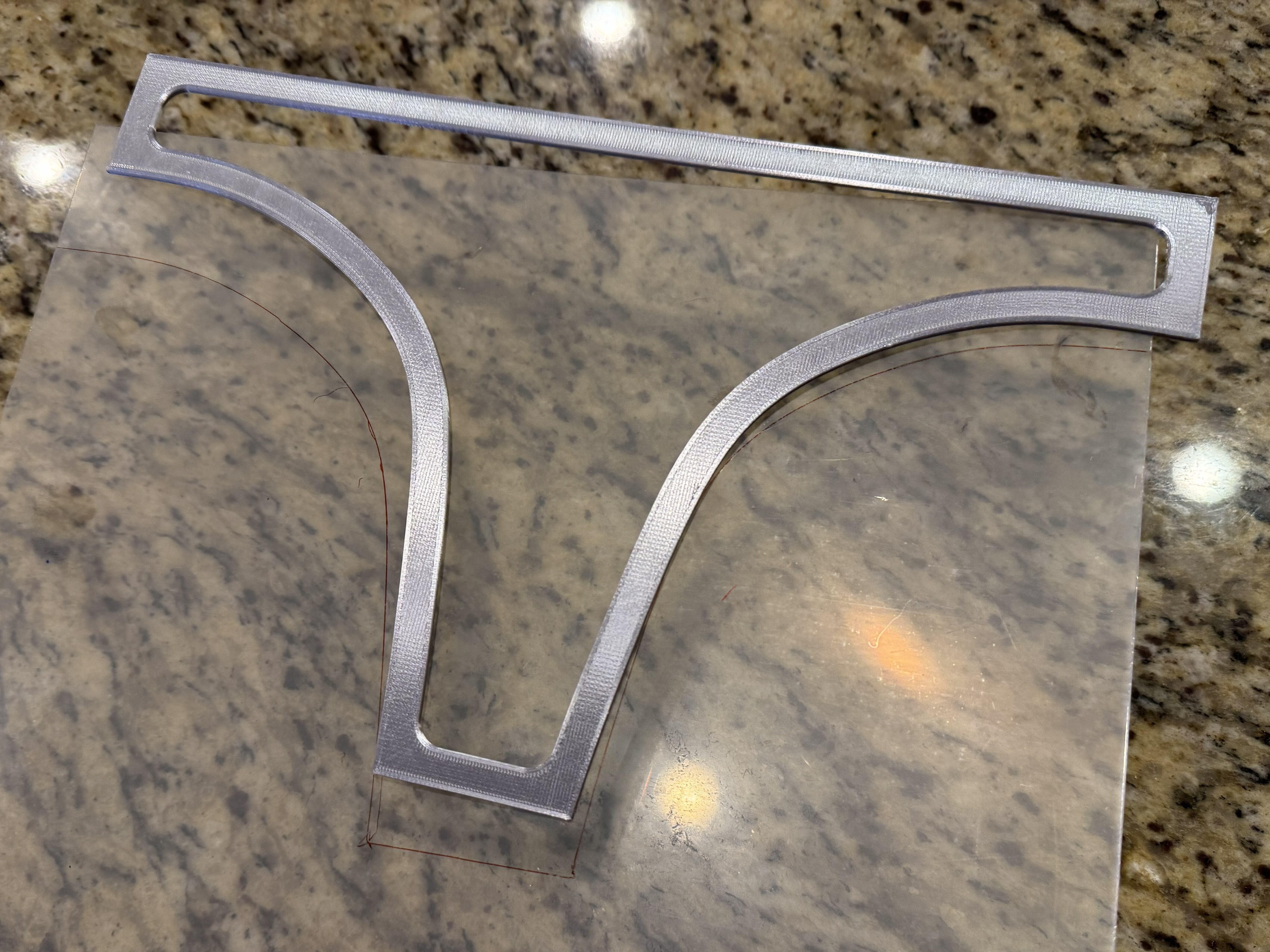 Visor Template for Mandalorian Helmet